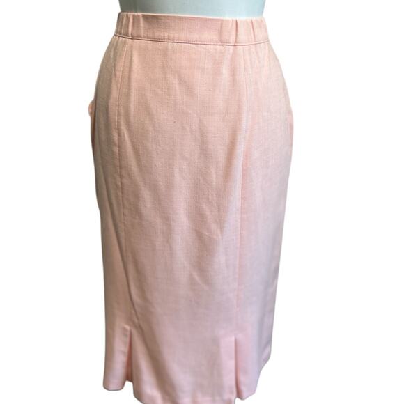 Vintage 90s That's Me 2 Pc Suit Blazer Skirt Pink Classic Dressy Women's 11/12 - Picture 7 of 8